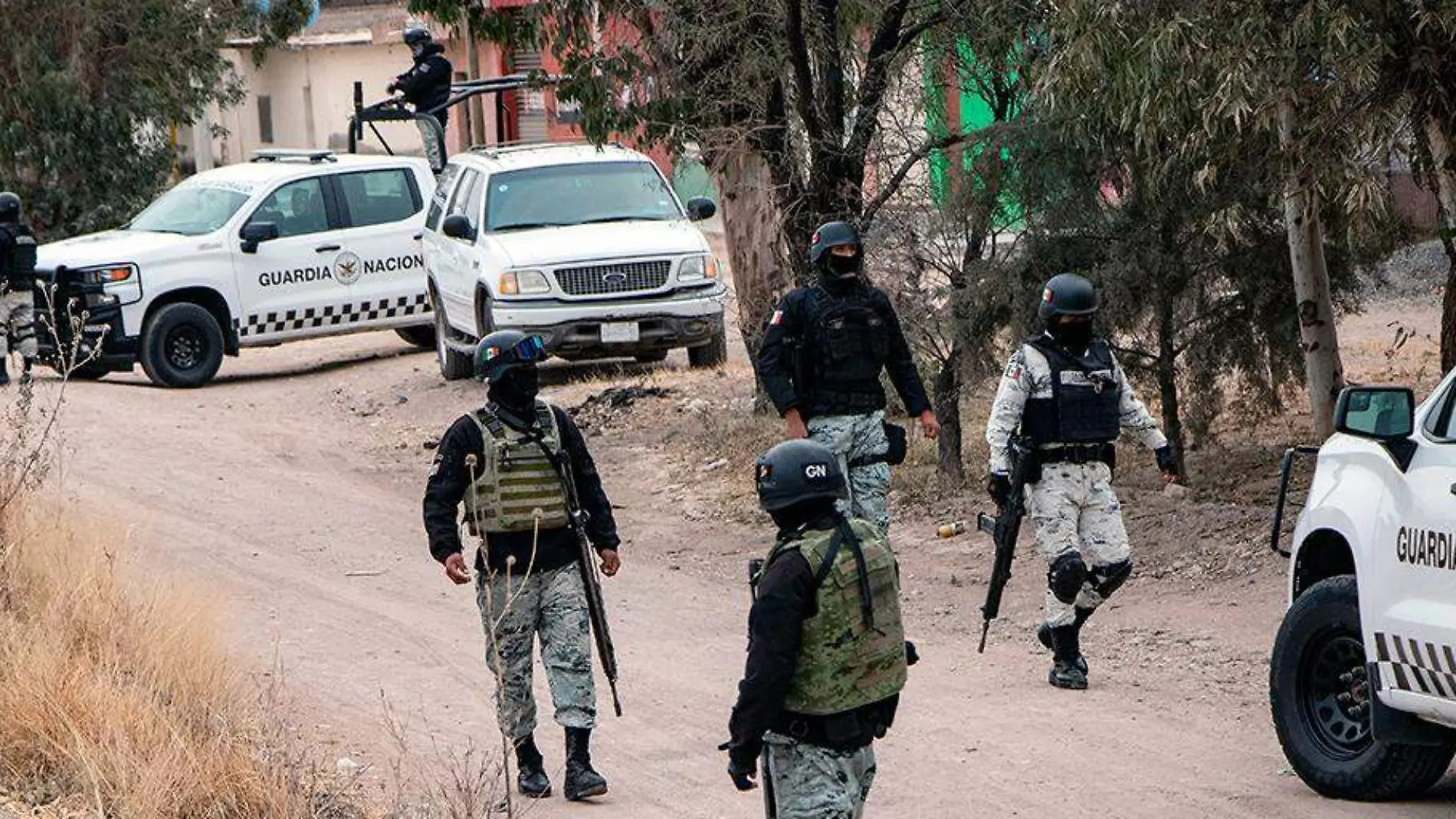 Elementos de la Guardia Nacional en El Pardillo III